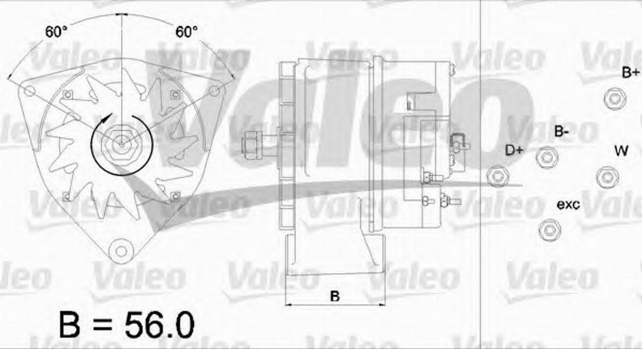 Valeo 436 414 - Alternator autospares.lv