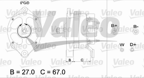Valeo 436433 - Alternator autospares.lv