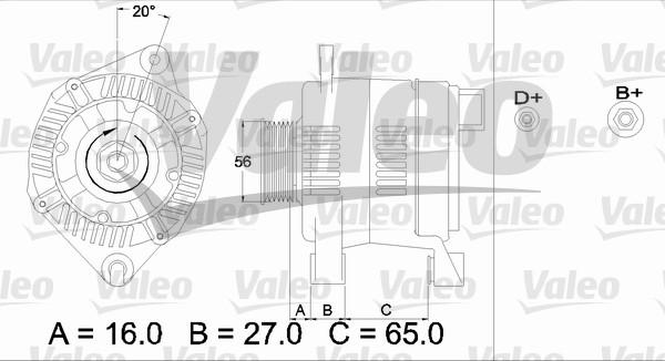 Valeo 436474 - Alternator autospares.lv