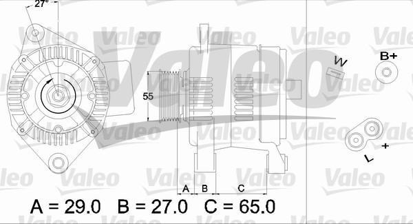 Valeo 436470 - Alternator autospares.lv