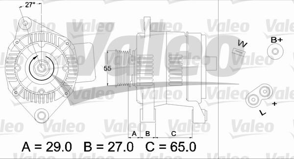 Valeo 436471 - Alternator autospares.lv