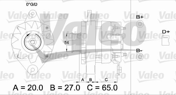 Valeo 436473 - Alternator autospares.lv