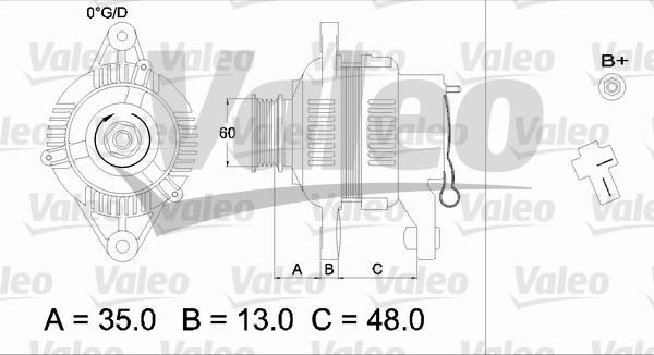 Valeo 436544 - Alternator autospares.lv