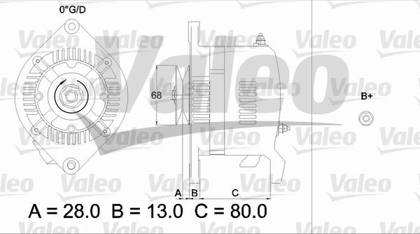 Valeo 436509 - Alternator autospares.lv