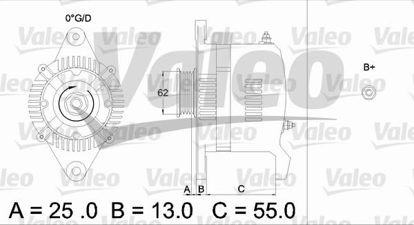 Valeo 436503 - Alternator autospares.lv