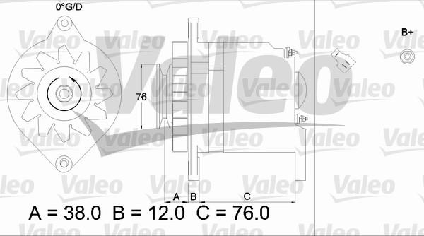 Valeo 436511 - Alternator autospares.lv