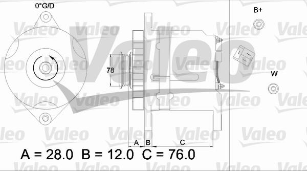 Valeo 436512 - Alternator autospares.lv