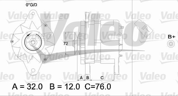 Valeo 436535 - Alternator autospares.lv