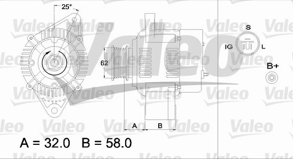 Valeo 436536 - Alternator autospares.lv