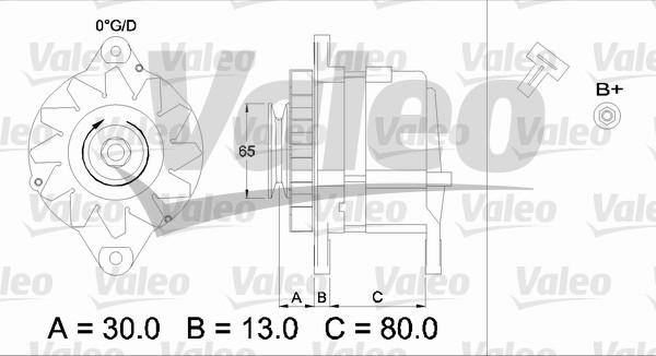 Valeo 436522 - Alternator autospares.lv