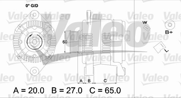 Valeo 436698 - Alternator autospares.lv