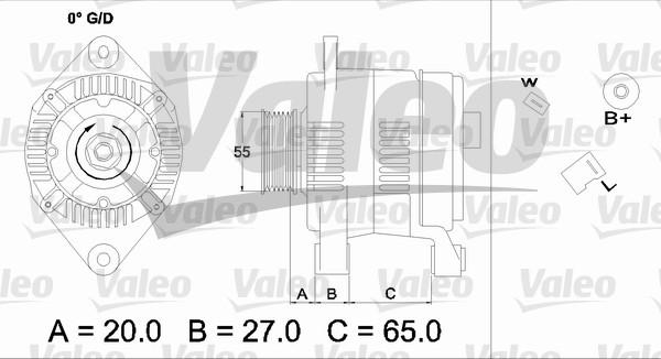 Valeo 436697 - Alternator autospares.lv