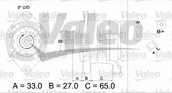 Valeo 436646 - Alternator autospares.lv