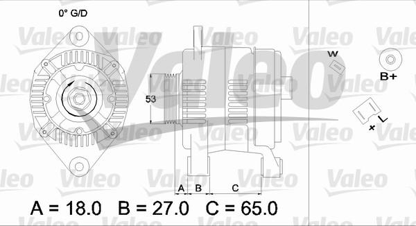 Valeo 436656 - Alternator autospares.lv