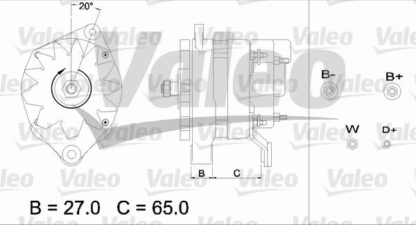 Valeo 436663 - Alternator autospares.lv