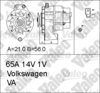 Valeo 436601 - Alternator autospares.lv