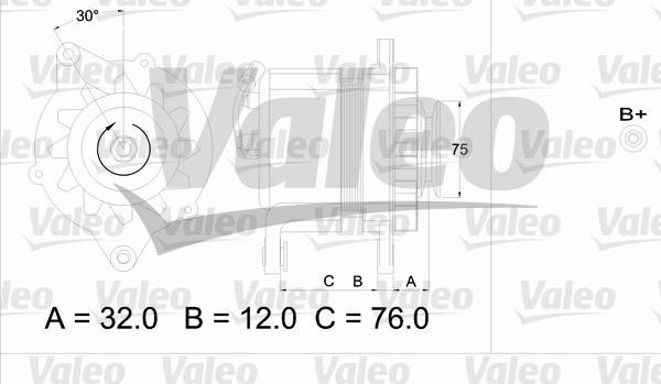 Valeo 436608 - Alternator autospares.lv