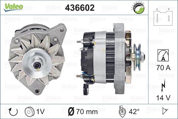 Valeo 436602 - Alternator autospares.lv