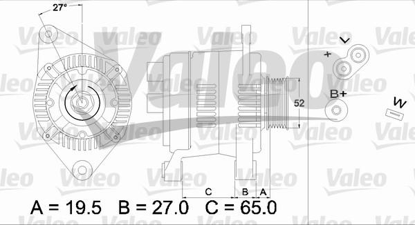 Valeo 436616 - Alternator autospares.lv