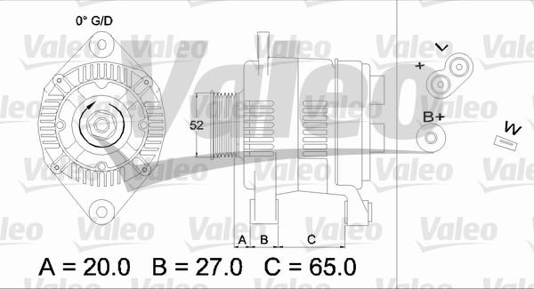 Valeo 436617 - Alternator autospares.lv