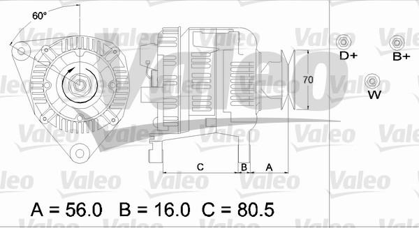 Valeo 436682 - Alternator autospares.lv