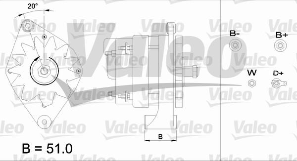 Valeo 436639 - Alternator autospares.lv