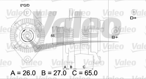 Valeo 436635 - Alternator autospares.lv