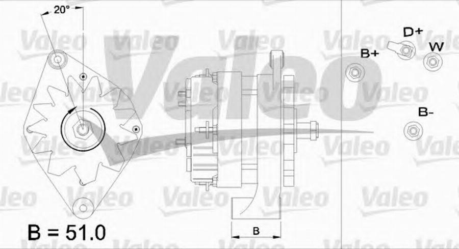 Valeo 436638 - Alternator autospares.lv