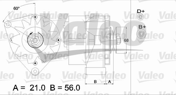 Valeo 436625 - Alternator autospares.lv