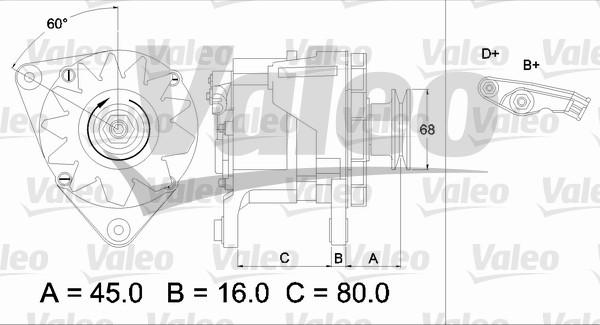 Valeo 436623 - Alternator autospares.lv