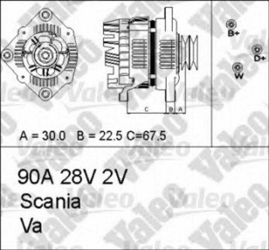 Valeo 436674 - Alternator autospares.lv