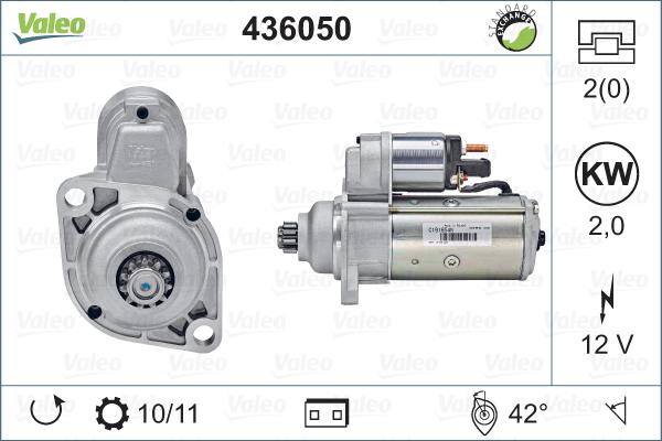 Valeo 436050 - Starter autospares.lv