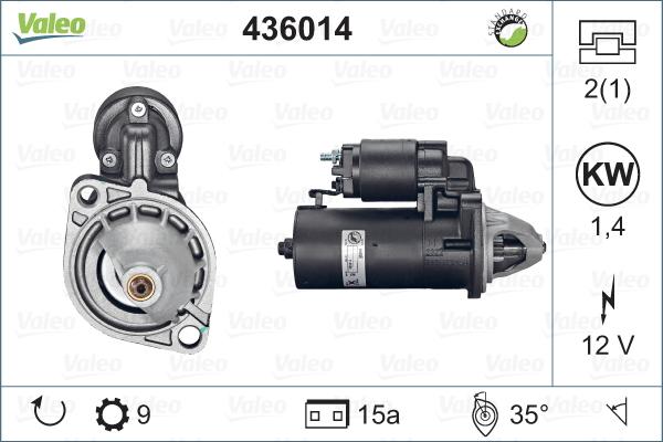 Valeo 436014 - Starter autospares.lv