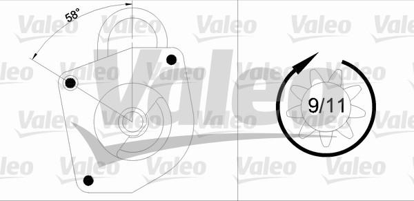 Valeo 436033 - Starter autospares.lv