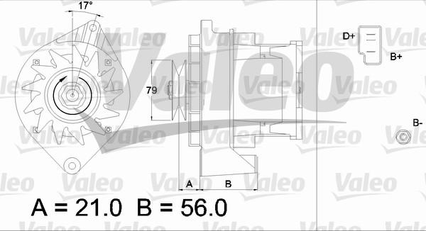 Valeo 436197 - Alternator autospares.lv