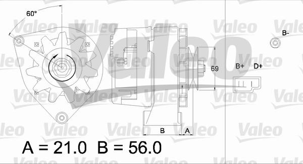 Valeo 436146 - Alternator autospares.lv