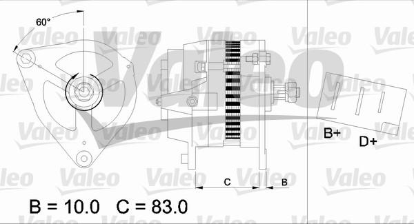 Valeo 436140 - Alternator autospares.lv