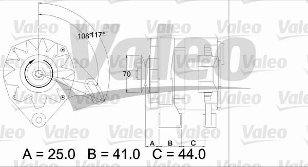 Valeo 436147 - Alternator autospares.lv