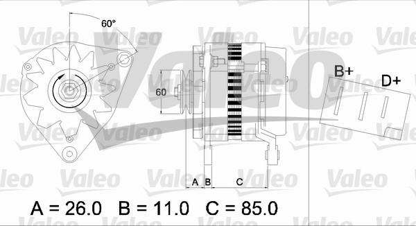Valeo 436169 - Alternator autospares.lv