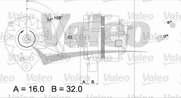 Valeo 436118 - Alternator autospares.lv