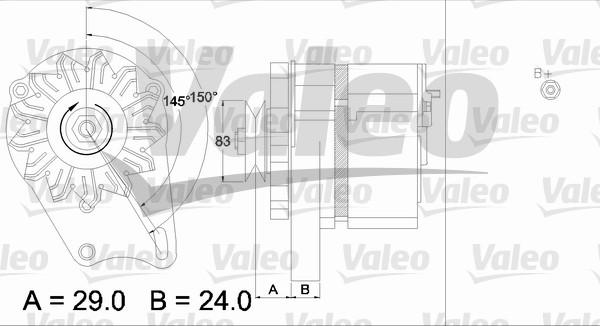 Valeo 436113 - Alternator autospares.lv