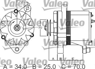 Valeo 436117 - Alternator autospares.lv