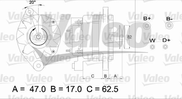 Valeo 436394 - Alternator autospares.lv