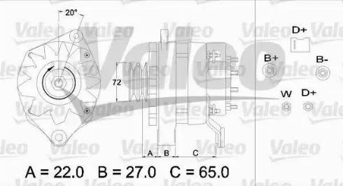 Valeo 436348 - Alternator autospares.lv