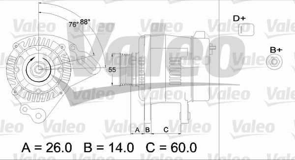 Valeo 436364 - Alternator autospares.lv