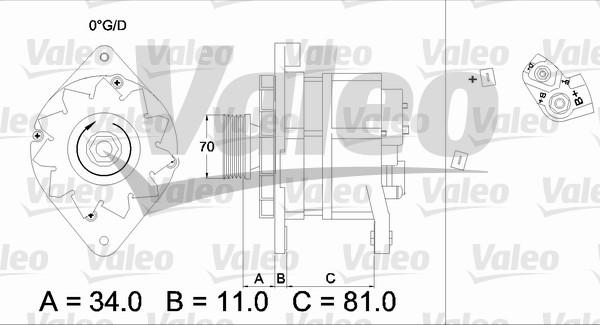 Valeo 436302 - Alternator autospares.lv