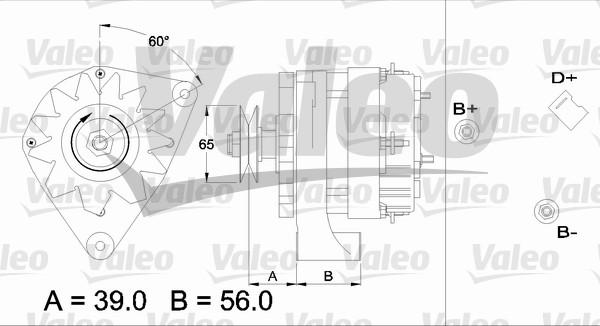 Valeo 436314 - Alternator autospares.lv