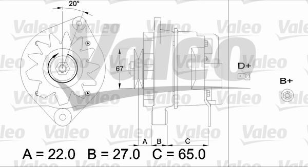 Valeo 436316 - Alternator autospares.lv