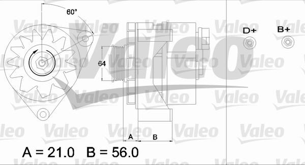 Valeo 436311 - Alternator autospares.lv