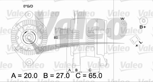 Valeo 436382 - Alternator autospares.lv